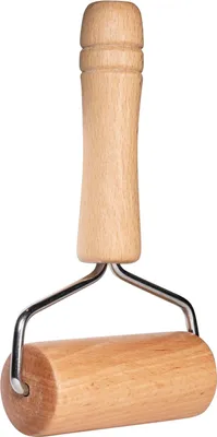 Immagine prodotto di Mattarello Krumble con manico - Pasta - Mattarello di legno - Cottura - Mattarello bambino - Legno e acciaio inox