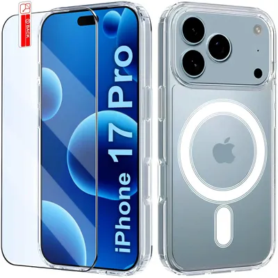 Zdjęcie produktu dla Etui Magnetyczne Przezroczyste do iPhone 17 Pro |do MAGSAFE CASE | + Szkło