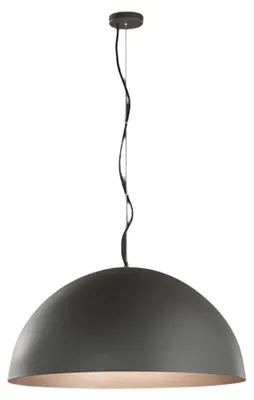 Immagine prodotto di Lampada a Sospensione in Metallo 10S48563, Grigio e Marrone Metallizzato, 3x E27 Max 60W, Design Moderno Regolabile in Altezza, Marca Perenz