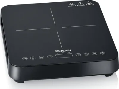 Produktbild von Severin KP 1025, Schwarz, Arbeitsplatte, 31 cm, Zonen-Induktionskochfeld, Glaskeramik, 1 Zone(n)