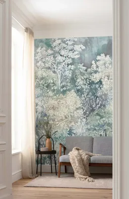 Zdjęcie produktu dla Tapeta flizelinowa Komar - Forêt Enchantée - rozmiar: 200 x 250 cm (szerokość x wysokość) - 4 panele, salon, sypialnia, tapeta