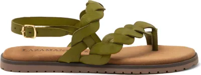 Produktbild von Lazamani Jona Damen Leder-Sandalen Green Größe 38