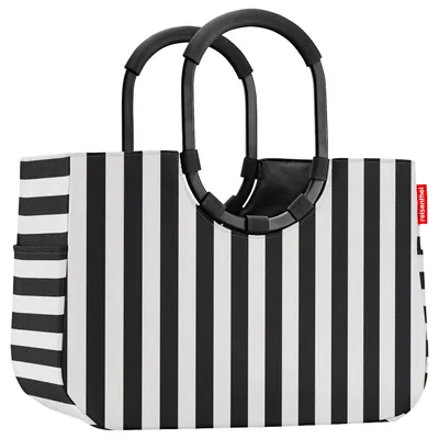 Zdjęcie produktu dla Reisenthel loopshopper L, Czarny, Biały, Poliester, Torba na zakupy, Wzór, 25 l, 460 mm