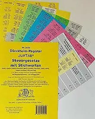 Obrázek produktu pro DürckheimRegister® 2450 STEUERGESETZE mit Stichworten (2024)