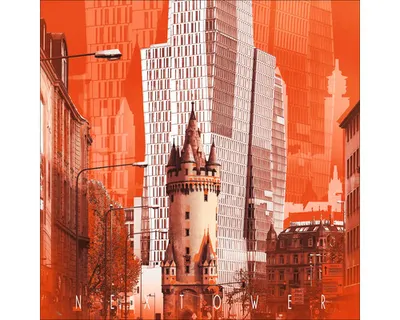 Produktbild von Glasbild Frankfurt Nextower 20x20 cm