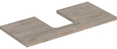 Produktbild von Geberit ONE Waschtischplatte, Ausschnitt mittig, für Aufsatzwaschtisch Schalenform, 105x3x47cm, 505.274.00.6
