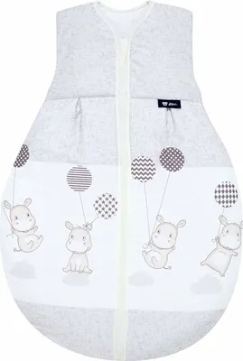 Produktbild von Alvi Baby Kugelschlafsack Molton Hippo silber 972-9, Größe:90