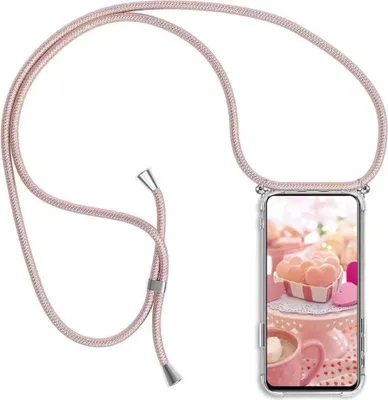 Immagine prodotto di Custodia In Silicone Con Catena Per Xiaomi Mi 11T 5G / Mi 11T Pro 5G Rosa