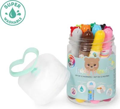 Image de Legami Filzstifte 12er Set - TEDDY FRIENDS - TEDDY BEAR
