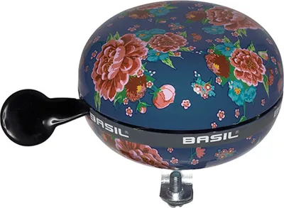 Produktbild von Basil 50424 Ding-Dong Glocke Bloom, Ø 80mm, indigo-blue