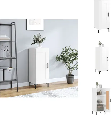 Produktbild von vidaXL Sideboard Hochglanz-Weiß 34,5x34x90 cm Holzwerkstoff -  Sideboards
