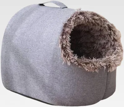 Produktbild von Winter Katzenhöhle Hundehöhle-Kratzbaum Kuschelhöhle Katze Wärmeschutz im Winter Katzenbett Katzen Zubehör Plüsch Katzenkissen für Katzen Kleine Hunde Bettchen waschbar