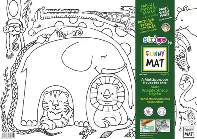 Zdjęcie produktu dla Mata transparentna Safari Funny Mat STRIGO