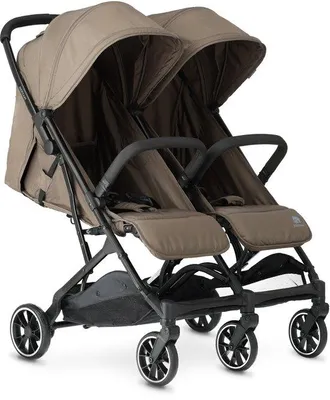 Obrázok produktu pre Deryan Rolo X2 Duo Kočík - pre 2 deti - Kompaktný a ľahký - Hazel