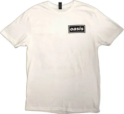 Image de Oasis - "Definitely Maybe Promo" T-shirt homme/femme unie RO11953 (S) (Blanc)