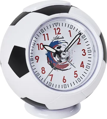 Produktbild von Atlanta 1195 Wecker für Kinder Quarz analog Fußball Kinderwecker Fußballwecker