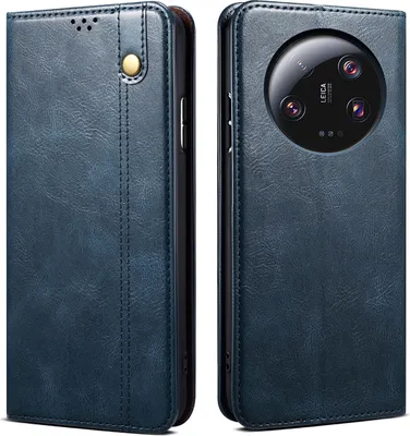 Produktbild von Xiaomi 13 Ultra Hülle, Leder Flip Brieftasche Schutzhülle mit Standfunktion für Xiaomi 13 Ultra Blau