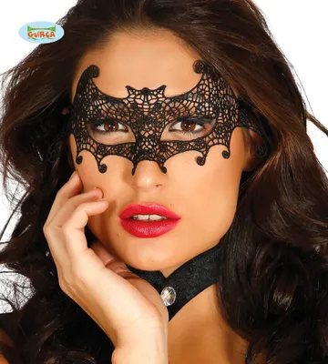 Produktbild von Fledermaus Cat Augenmaske Spitze Dunkel Halloween Gothic Kostüm Party Zubehör Elegant, Farbe: Schwarz