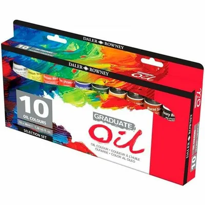 Immagine prodotto di Set di oli Daler Rowney selezione 10 tubi da 38ml con assortimenti
