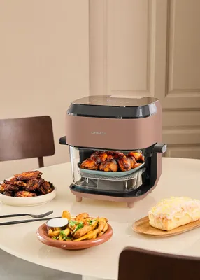 Produktbild von CREATE - AIR FRYER STUDIO CRYSTAL LARGE - 6-Liter-Heißluftfritteuse aus Glas mit Sprühfunktion
