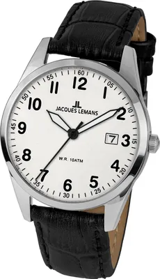 Produktbild von Jacques Lemans 1-2002B Herrenuhr Quarz mit Lederband