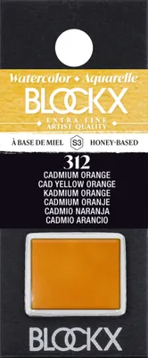 Produktbild von Blockx 3x Aquarellfarbe, Kadmiumorange 1/2 Näpfchen 1,5ml Kadmiumorange 41312BXC