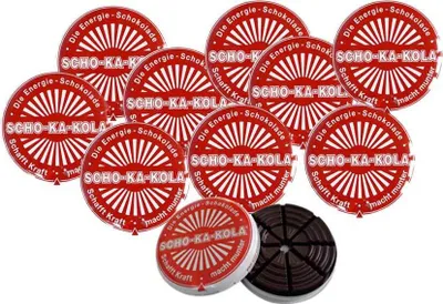 Immagine prodotto di SCHO KA KOLA il barattolo con 16 angolini di cioccolato fondente 100g confezione da 10