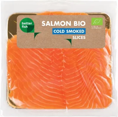 Produktbild von KALTGERÄUCHERTE ATLANTIK-LACHS-SCHEIBEN  100 g – BETTER FISH