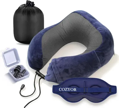 Produktbild von Schlafmaske 100% Blackout-Effekt 3D Augenmaske mit ergonomischem Design + Ohrstöpsel , extra Polsterung und variable Passform