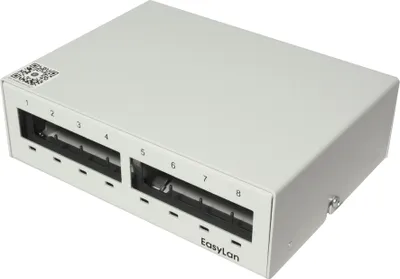 Obrázek produktu pro EASYLAN Patchpanel pro keystone moduly STP, 8 portů, neosazený, šedý (21.17.3144)