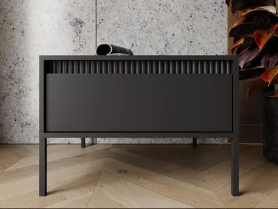 Produktbild von GrainGold Couchtisch Sorano - Couchtisch - Wohnzimmer Couchtisch, Wohnzimmertisch - Couchtisch Schwarz