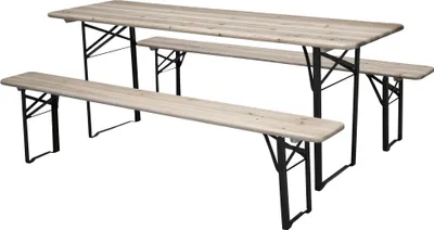 Produktbild von Guniess Picknicktisch inkl. Bank schwarz, natur.