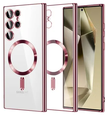 Obrázok produktu pre Techsuit Luxury Crystal MagSafe puzdro pre Samsung Galaxy S24 Ultra – ružové