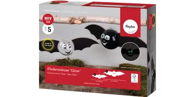 Image de Kit de bricolage "Chauves-souris", pour 5 pièces, Glow in the Dark