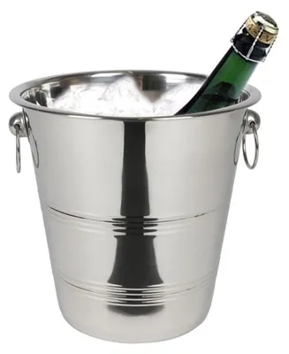 Image de Seau à champagne en acier inoxydable Seau à vin Seau à bouteille Champagne
