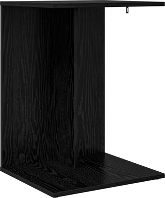 Immagine prodotto di Tavolo laterale Rovere Nero 45 x 40 x 62,5 cm Legno multistrato