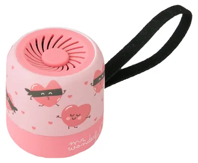 Productafbeelding van Mr. Wonderful mini Bluetooth-luidspreker met hartjesdesign, merk, batterijduur: 3 uur