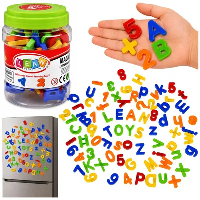 Obrázok produktu pre Magnetické písmená a čísla v pohári abecedy 78 prvkov
