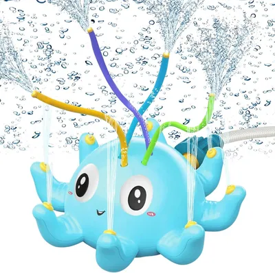 Produktbild von Wasserspielzeug Octopus Sprinkler, für Kinder 3-10 Jahre, Garten, Rasen, Pool, Außenaktivität