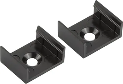 Produktbild von A15 LED Profil Schwarz 2x Halter kunststoff