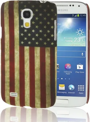 Produktbild von Schutzhülle Retro USA-Flagge Handyhülle für Samsung Galaxy S4 mini i9190