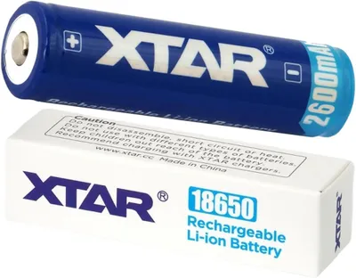 Produktbild von Xtar 18650 Li-Ion Akku 2600 mAh 3,7 V geschützt, 1 Stück
