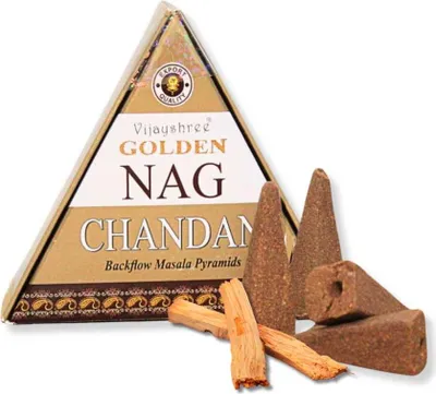 Produktbild von Backflow Jumbo Golden Nag Räucherstäbchen - Chandan