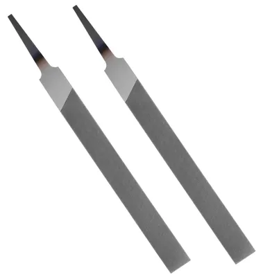 Produktbild von Metallfeilen-Set 2 Stück Flachfeile Kohlenstoffstahl für Metall- und Holzbearbeitung