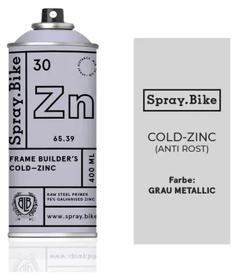 Produktbild von SPRAY.BIKE 400 ml Dose P&F - Cold Zinc mattes Finish - Rostschutz