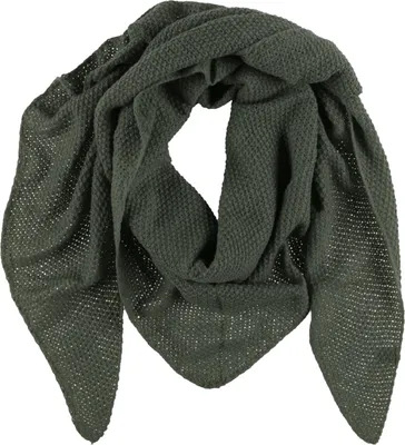 Produktbild von XXL Schal Damen Stricktuch Dreiecksschal Winterschal Khaki