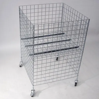 Produktbild von Aktionskorb mit Rollen , 600x600x900 mm, verzinkt