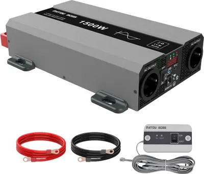 Obrázek produktu pro Automatický měnič, čistá sinusoida, trvalý výkon 1500 W, 12V 1500 W EU