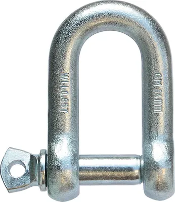 Produktbild von 2 Schäkel Verbinder Schaekel D-Schäkel gerade 14 mm verzinkt