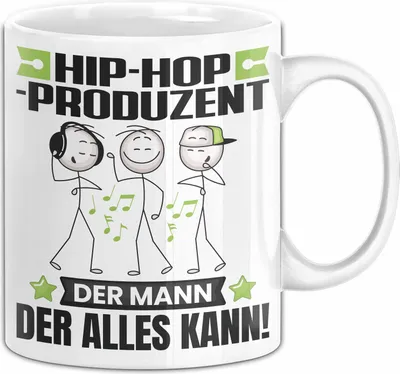 Produktbild von Hip-Hop-Produzent Tasse Geschenk für Hip-Hop-Produzent Der Mann Der Alles Kann Geschenkidee zum Geburtstag (Weiß)
